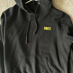 Obey Black Sweatshirt Classic Pullover Hoodie